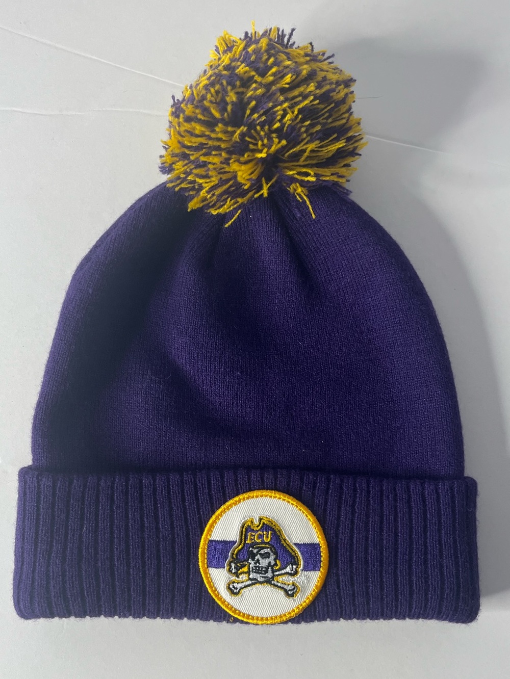 East Carolina ECU Pirates adidas Cuffed Pom Beanie Hat toboggan Women’s Purple